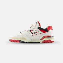 New Balance 550 Sea Salt Team Red Black