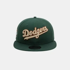 New Era LA Dodgers Wordmark Patch Dark Green 9FIFTY Snapback Cap