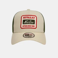 New Era Patch 9FORTY A-Frame Trucker Beige