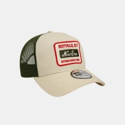 New Era Patch 9FORTY A-Frame Trucker Beige