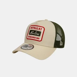 New Era Patch 9FORTY A-Frame Trucker Beige