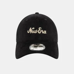 New Era Script Cord Black 39THIRTY Stretch Fit Cap