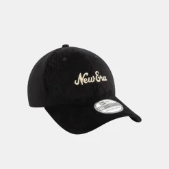 New Era Script Cord Black 39THIRTY Stretch Fit Cap