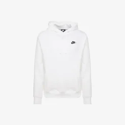 Nike Hoodie Sport Wear Club Fleece White