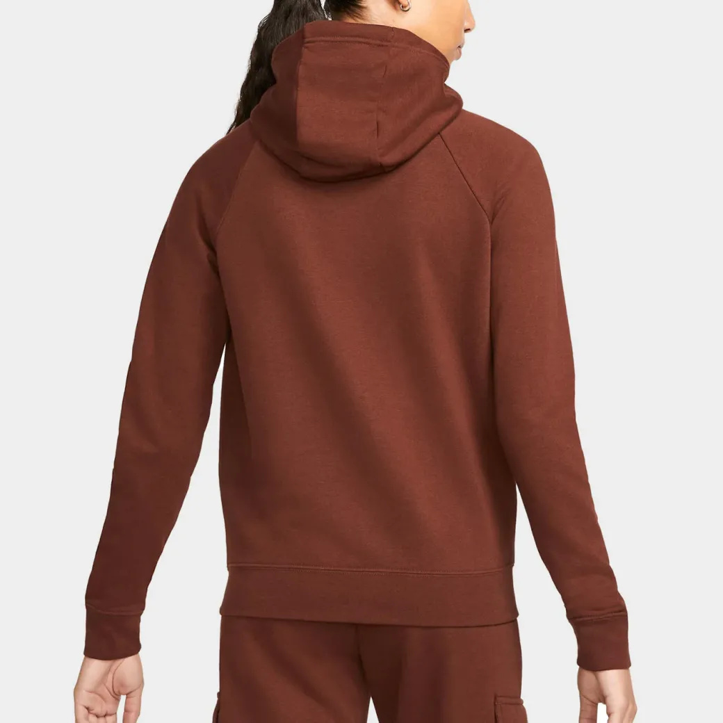 Nike Hoodie Zip Up Sport Wear Essential Bronce Eclipse