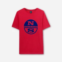 North Sails SS T-Shirt W/Graphic Red