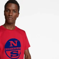 North Sails SS T-Shirt W/Graphic Red
