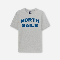 North Sails SS T-Shirt W/Graphic - Grey Melange