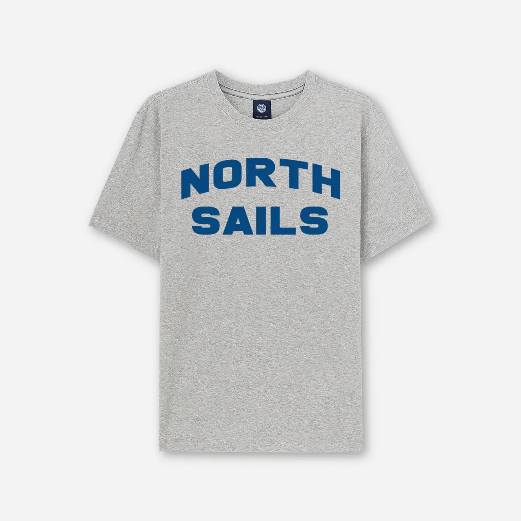 North Sails SS T-Shirt W/Graphic - Grey Melange