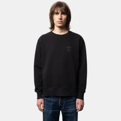 Nudie Jeans Co Frasse Logo Sweatshirt Black