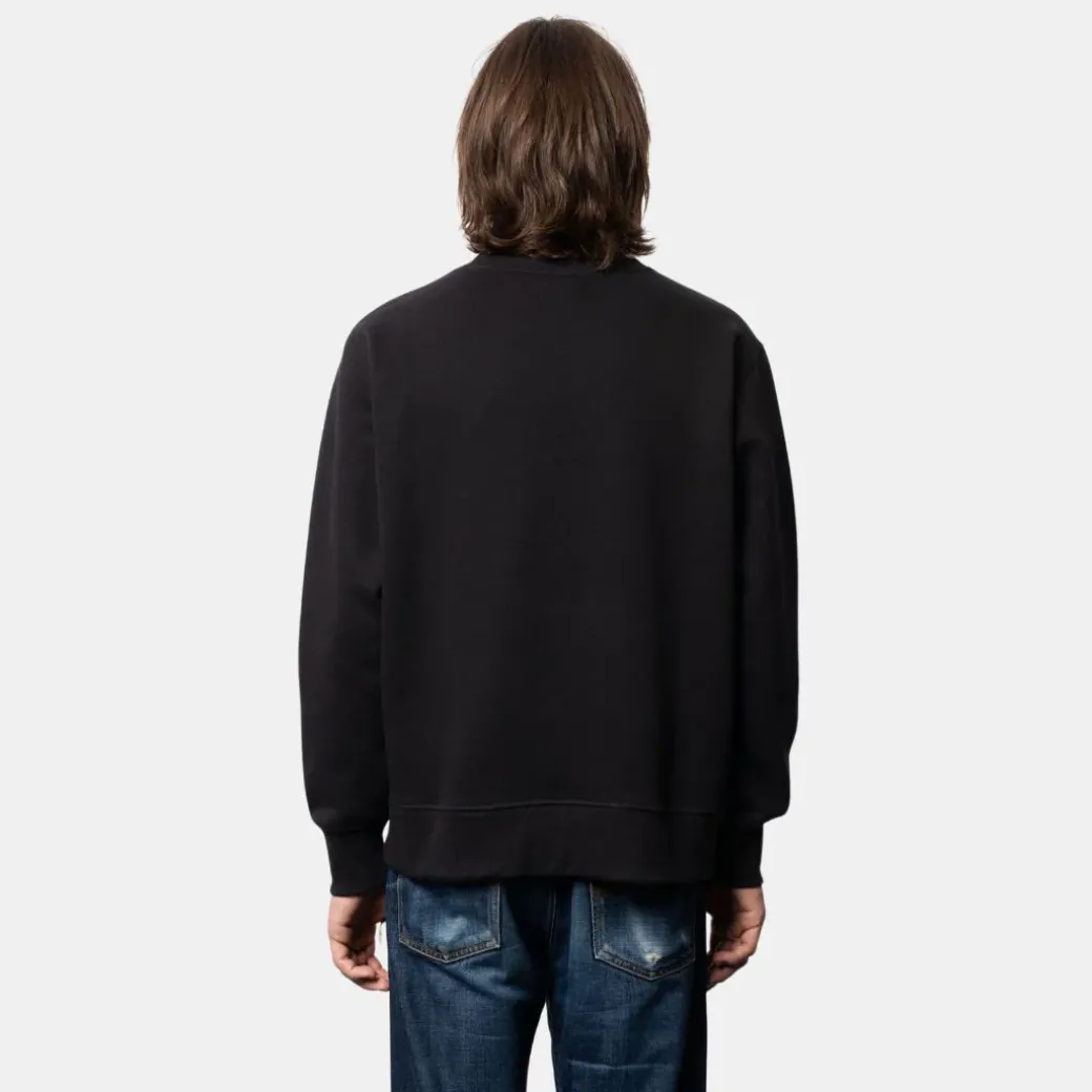 Nudie Jeans Co Frasse Logo Sweatshirt Black