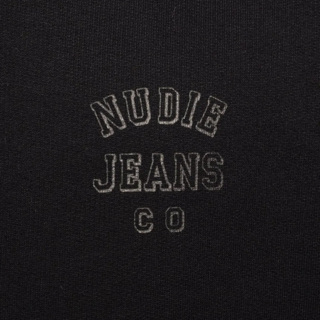 Nudie Jeans Co Frasse Logo Sweatshirt Black