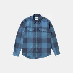 Nudie Jeans Co George Flannel Shirt Blue