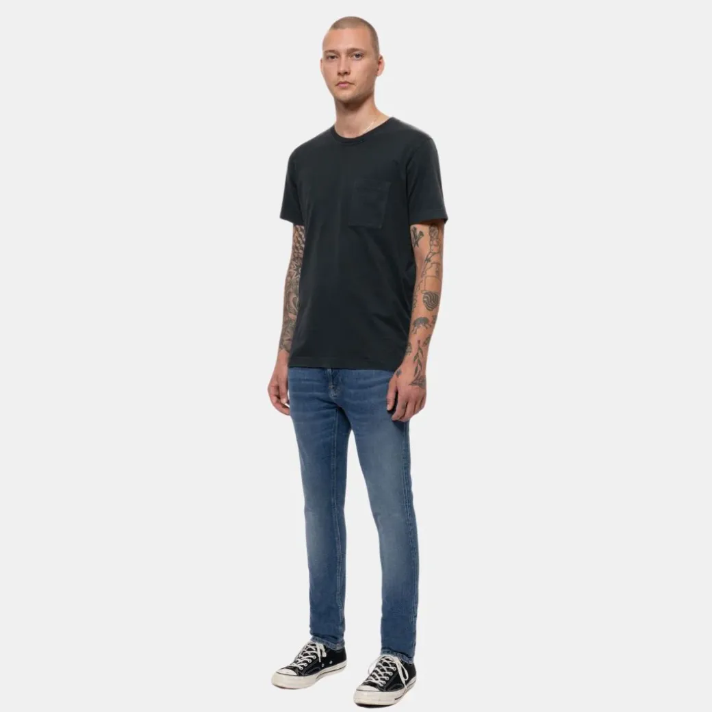 Nudie Jeans Co Tight Terry Inbetween Blues