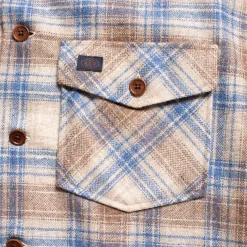 Nudie Jeans Co Vincent Board Shirt Beige