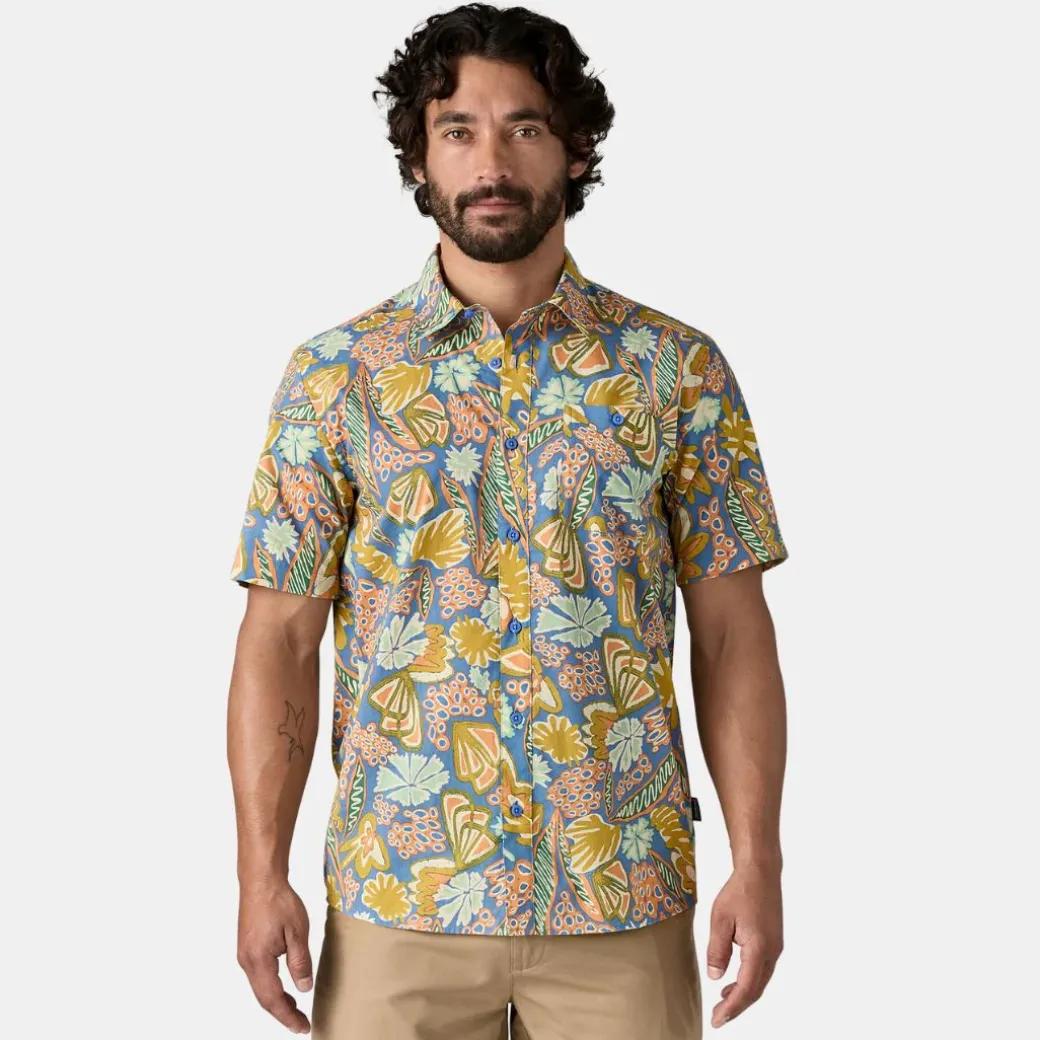 Patagonia Men's Go-To Lightweight Shirt Flourish: Abundant Blue