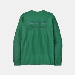 Patagonia Men's P-6 Logo Responsibili Long-Sleeved T-Shirt Heartleaf G