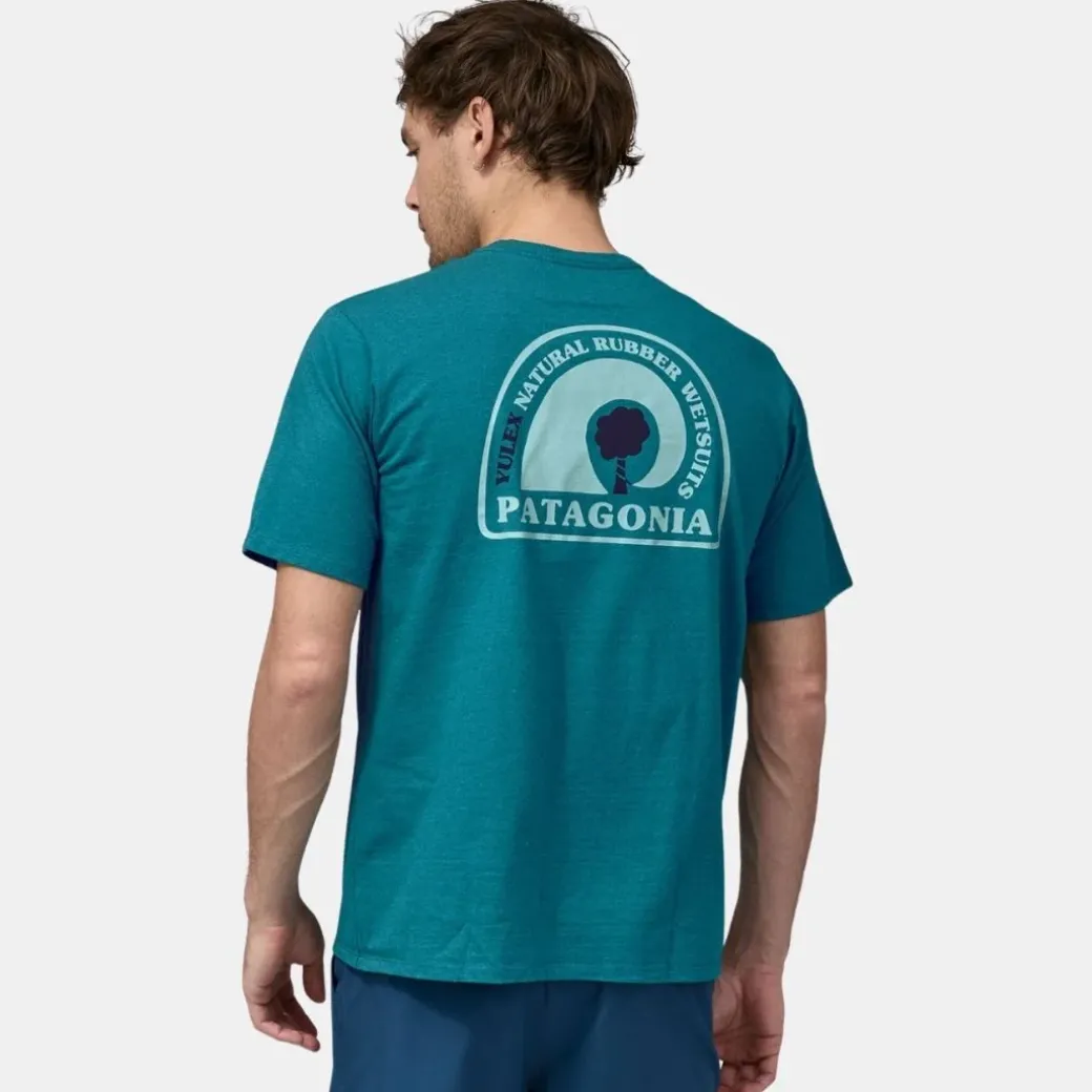 Patagonia Men's Rubber Tree Mark Responsibili-Tee T-Shirt Belay Blue