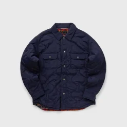 Pendleton Reversible Quilted Overshirt Harding Navy