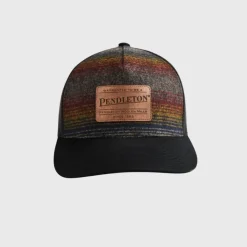 Pendleton Wool Trucker Brown Multi Ombre Stripe