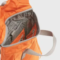Roka London Canfield B Recycled Nylon Backpack Small Burnt Orange