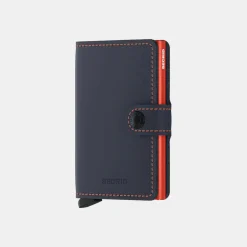 Secrid Mini Wallet Mate Night Blue Orange