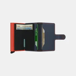 Secrid Mini Wallet Mate Night Blue Orange