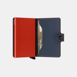 Secrid Mini Wallet Mate Night Blue Orange