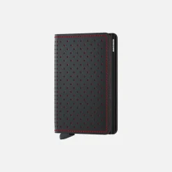 Secrid Slim Wallet Perforated Black Red