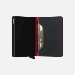 Secrid Slim Wallet Perforated Black Red