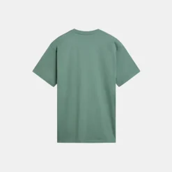 Vans Left Chest Logo T-Shirt Men's Iceberg Green