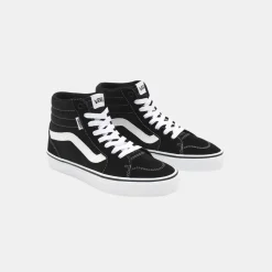 Vans Men's Filmore Hi Suede Canvas Black White