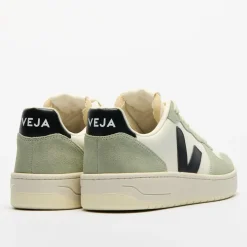 Veja Men's V-10 Leather Pure Black Clay