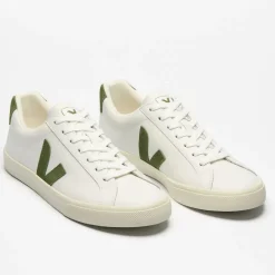 Veja Women's Esplar Leather White Kiwi