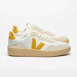 Veja Women's V-90 Leather White Toscane Natural