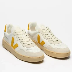 Veja Women's V-90 Leather White Toscane Natural