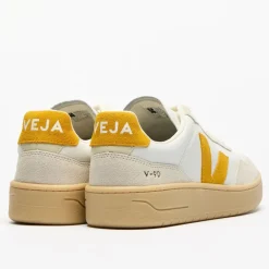 Veja Women's V-90 Leather White Toscane Natural