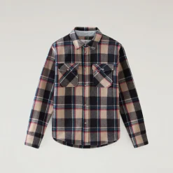 Woolrich Alaskan Melton Overshirt Men's Sand Check