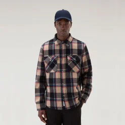 Woolrich Alaskan Melton Overshirt Men's Sand Check