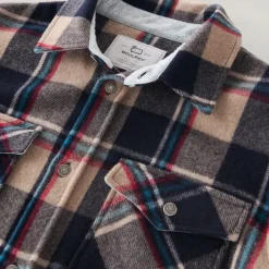 Woolrich Alaskan Melton Overshirt Men's Sand Check