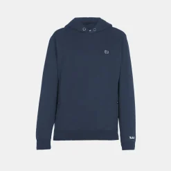 Woolrich American Fleece Hoodie Melton Blue