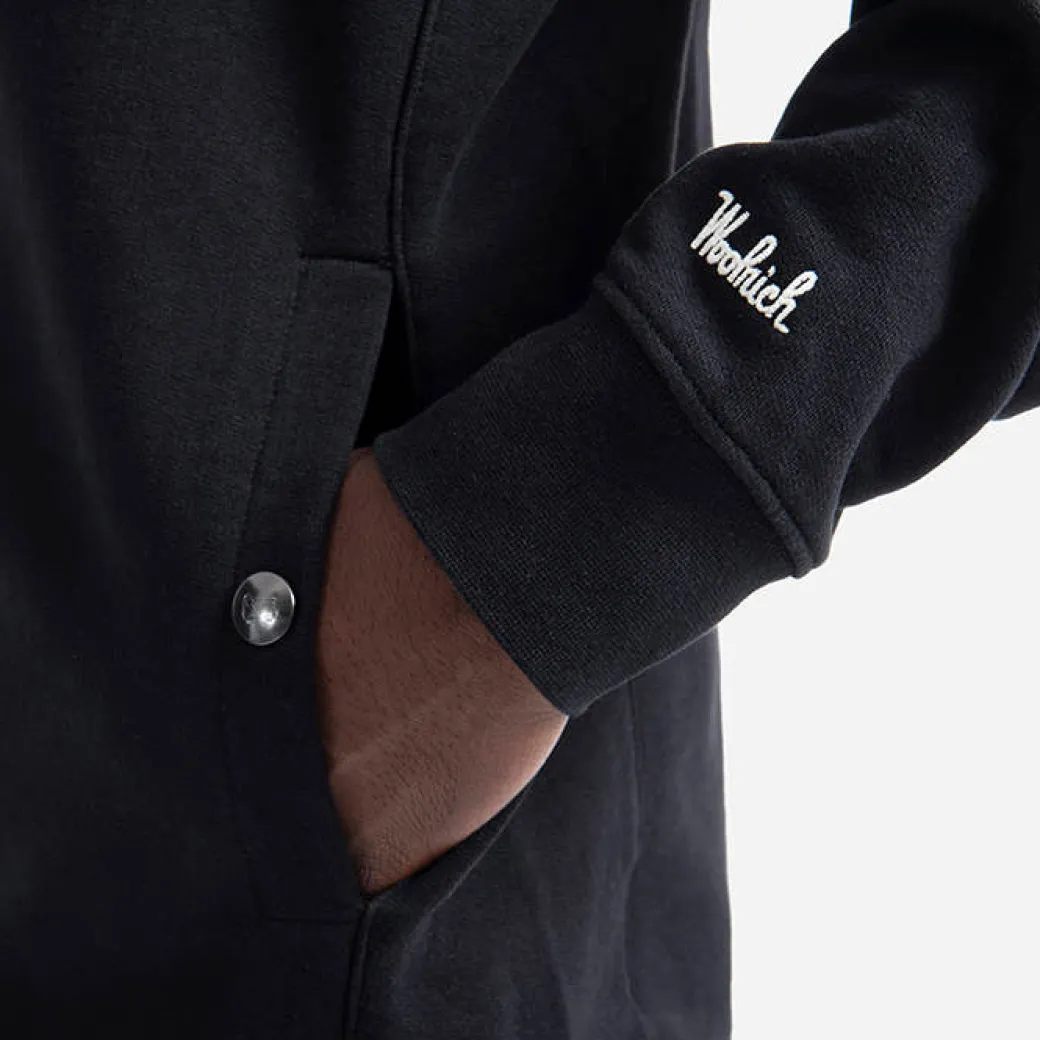 Woolrich American Fleece Hoodie Melton Blue