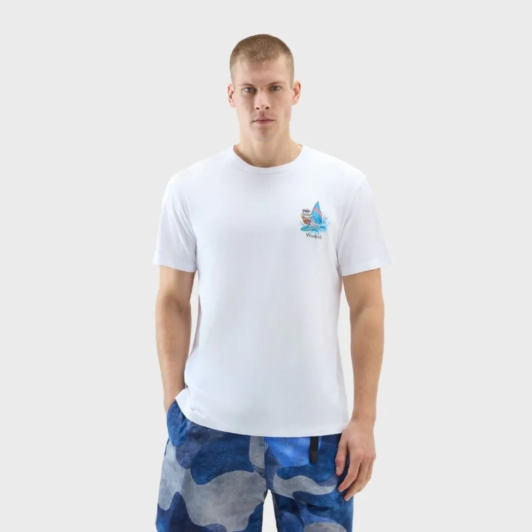 Woolrich Animated Sheep T-Shirt Bright White