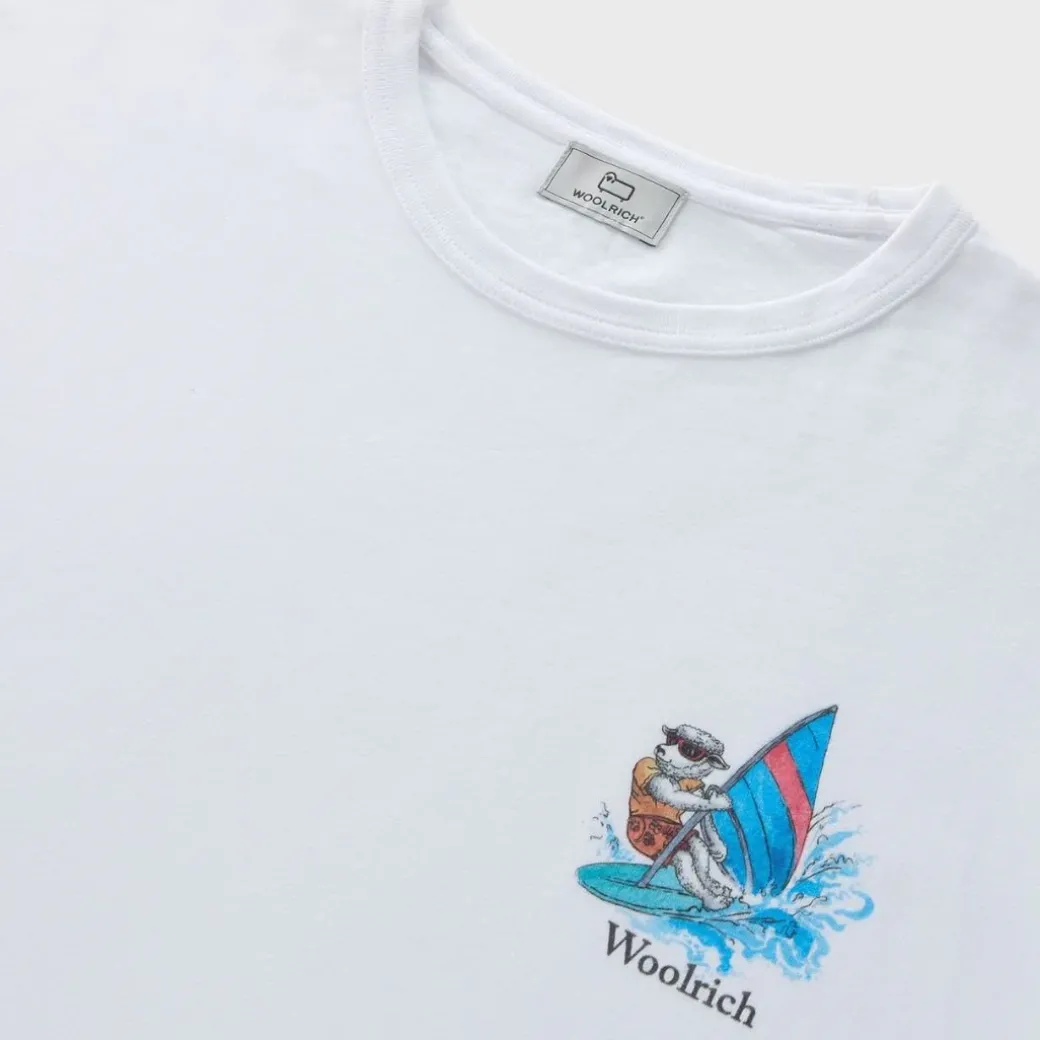Woolrich Animated Sheep T-Shirt Bright White