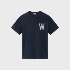 Woolrich Flag T-Shirt Melton Blue