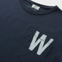 Woolrich Flag T-Shirt Melton Blue