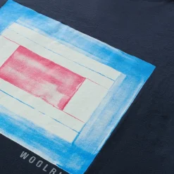 Woolrich Flag T-Shirt Melton Blue