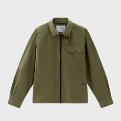 Woolrich Gabardine Overshirt Lake Olive