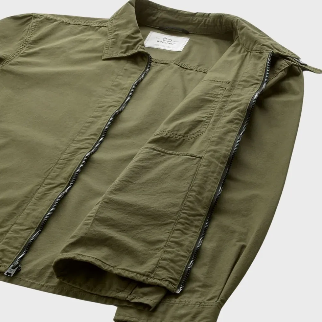 Woolrich Gabardine Overshirt Lake Olive