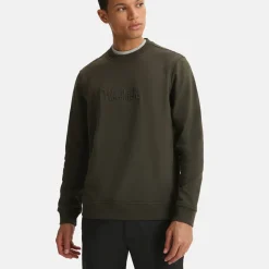 Woolrich Luxury Fleece Crewneck Dark Green